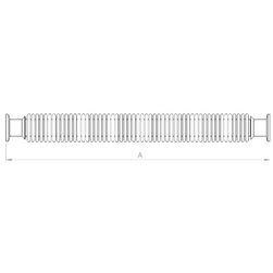 LoCo Science KF-16 / NW-16 Stainless Steel Bellows – 1000mm (3.3FT) For Vacuum Systems
