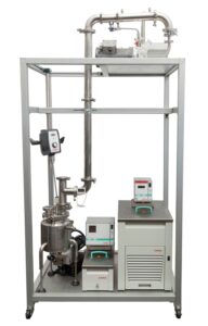 5 Liter stainless steel reactor with packed distillation column 